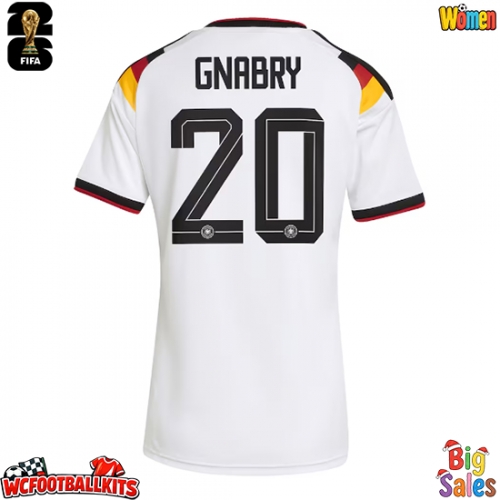 Germany Serge Gnabry #20 Replica Home Stadium Shirt for Women World Cup 2026 Short Sleeve